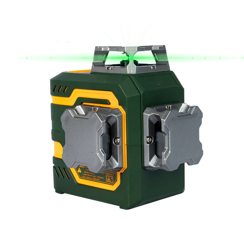 3x360 ° level laser laser baterai lithium built-in